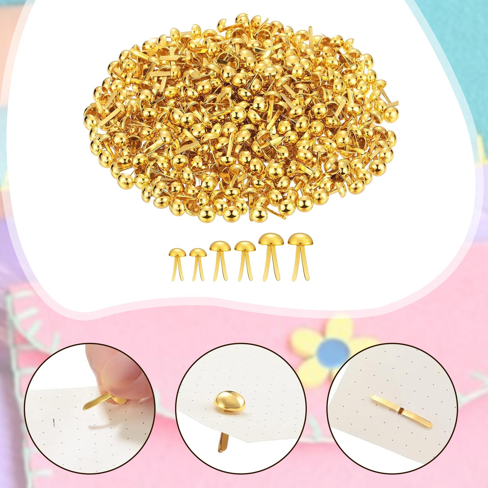 Embellishments For Scrapbooking - Metal Split Pins Mini Paper Fasteners