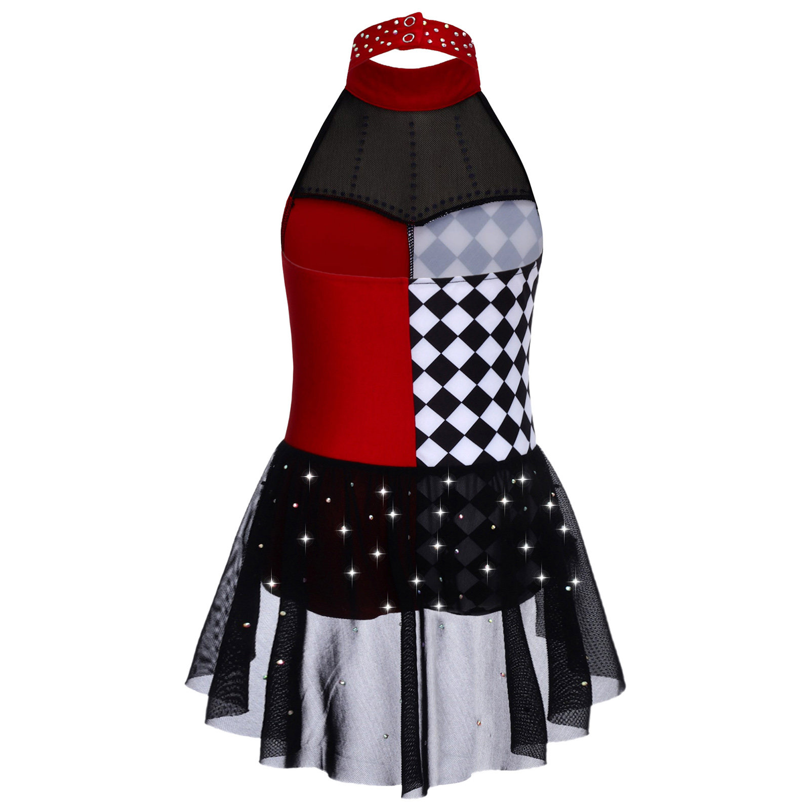 Kids Girls Ballet Dance Leotar - Rhinestone Banding Trim recension och pris