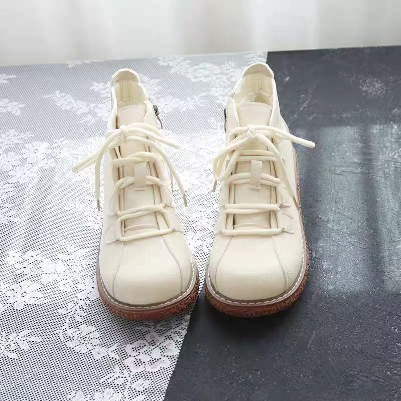 Careaymade-Vintage Lace Up boo - Guipure Lace Panel recension och pris