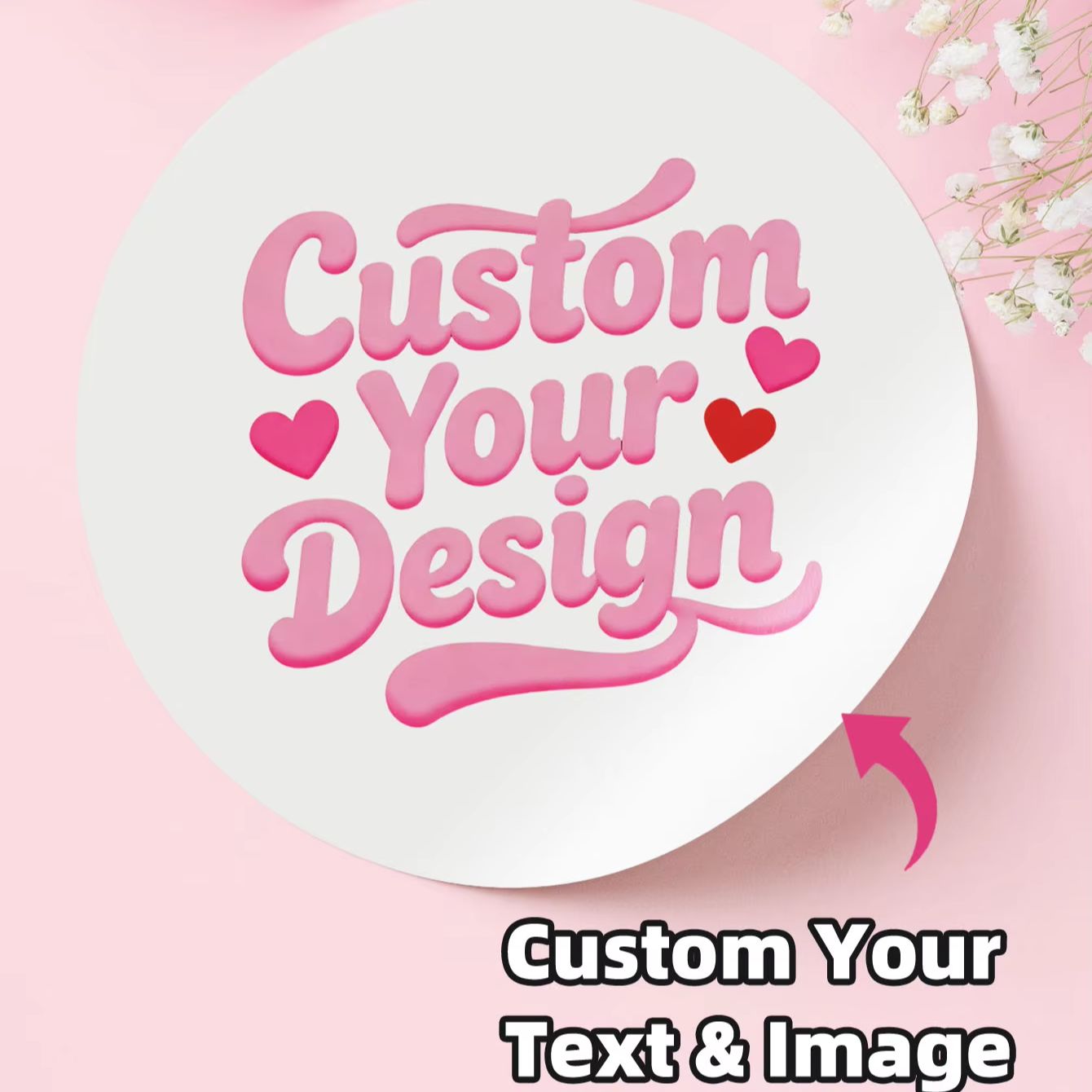 1‑120Pcs Custom Round Stickers - Embellishments For Scrapbooking recension och pris