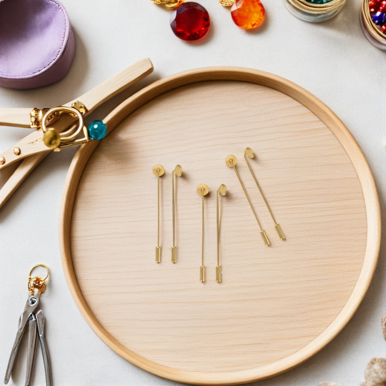 Copper Lapel Pins Blanks for D - Embroidery Craft recension och pris