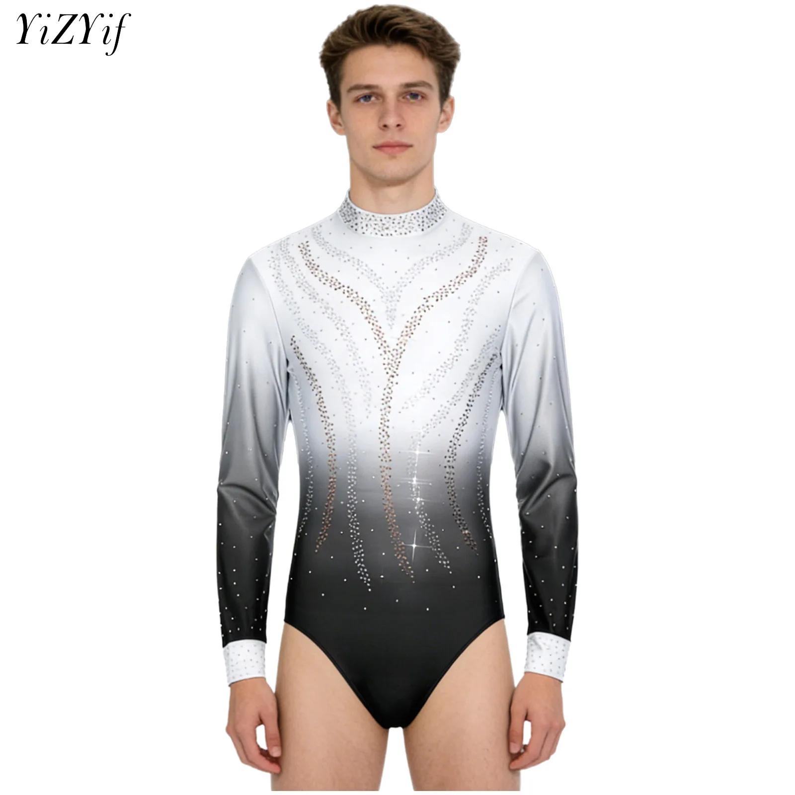 Mens Figure Skating Jumpsuit G - Rhinestone Banding Trim recension och pris