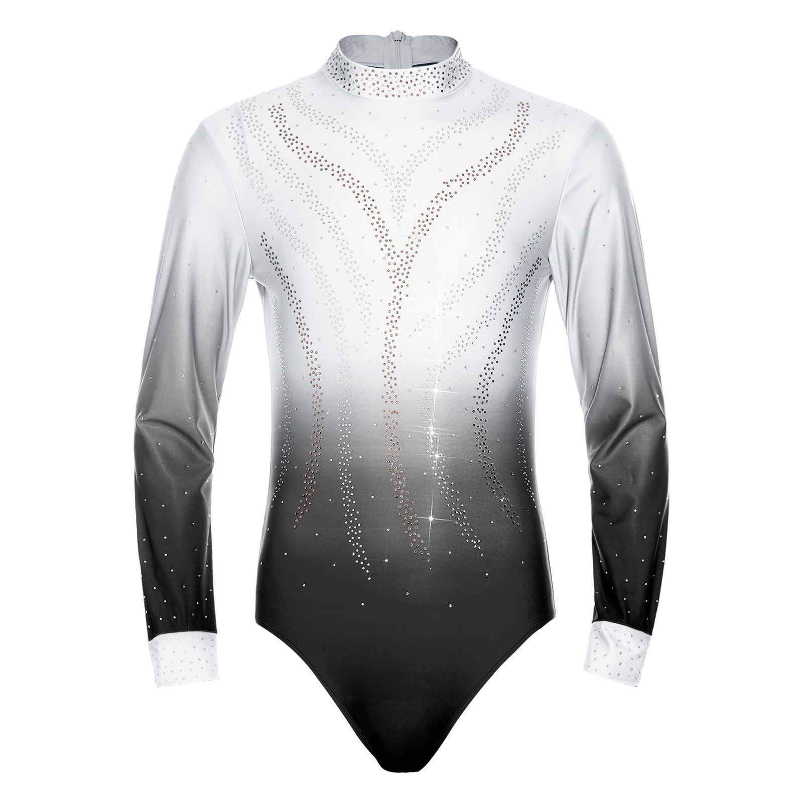 Mens Figure Skating Jumpsuit G - Rhinestone Banding Trim recension och pris