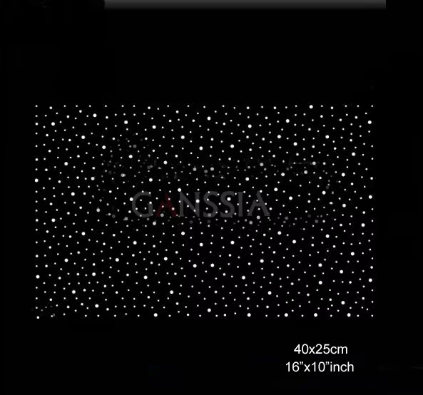 4pcs/lot (40x25cm) Stylish Sta - Hotfix Rhinestone Sheet recension och pris