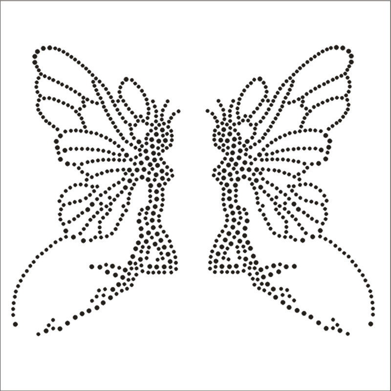 Rhinestone Motif Designs T-Shi - Hotfix Rhinestone Sheet recension och pris