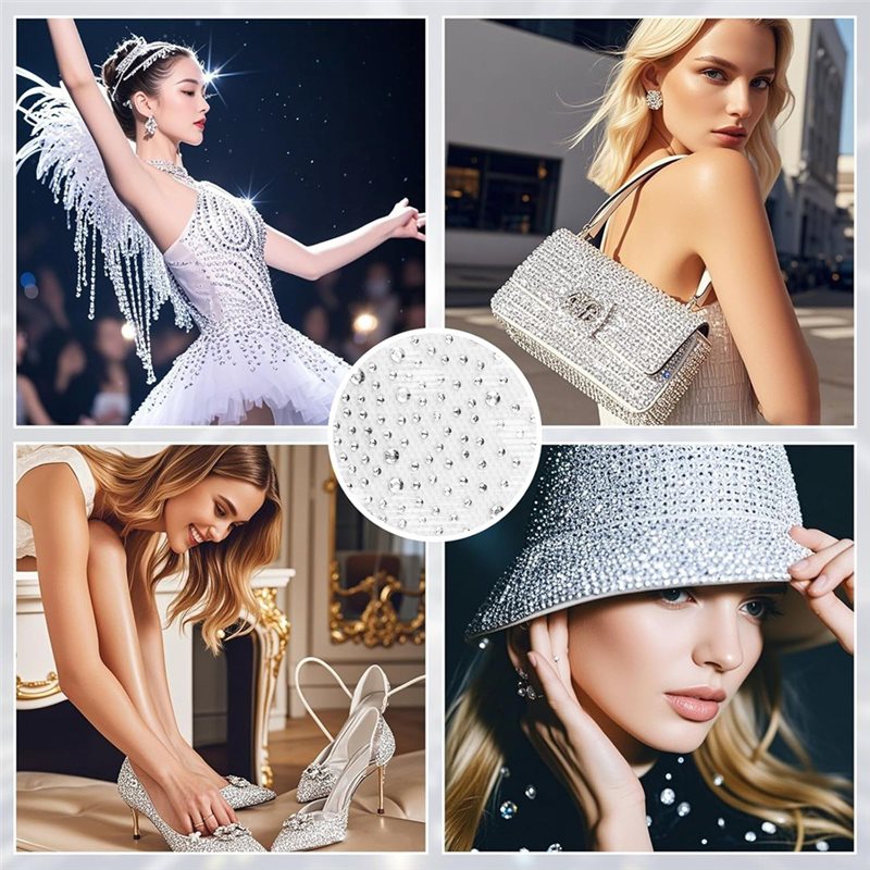 NEW HOT In Stock-12 Sheet Glit - Hotfix Rhinestone Sheet recension och pris